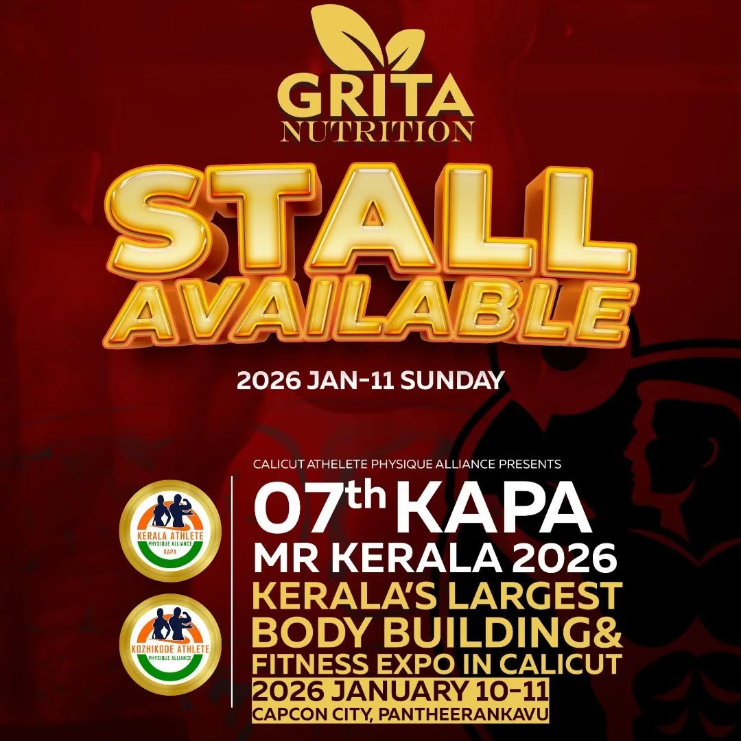 Grita Nutrition stall at KAPA Mr Kerala bodybuilding and fitness expo